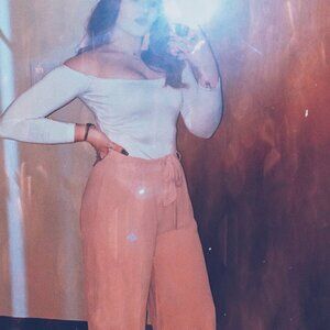 Pale Pink Palazzo Pants